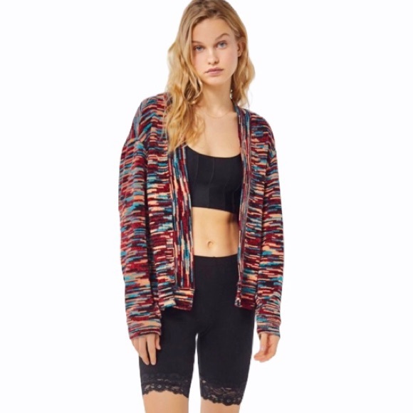 Urban Outfitters Sweaters - UO Chenille Cardigan Multi Colored Soft Sweater